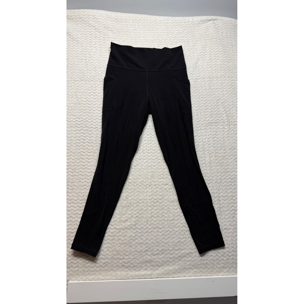 Athleta Salutation Stash Pocket II Tight Black High Rise Leggings Womens Size M